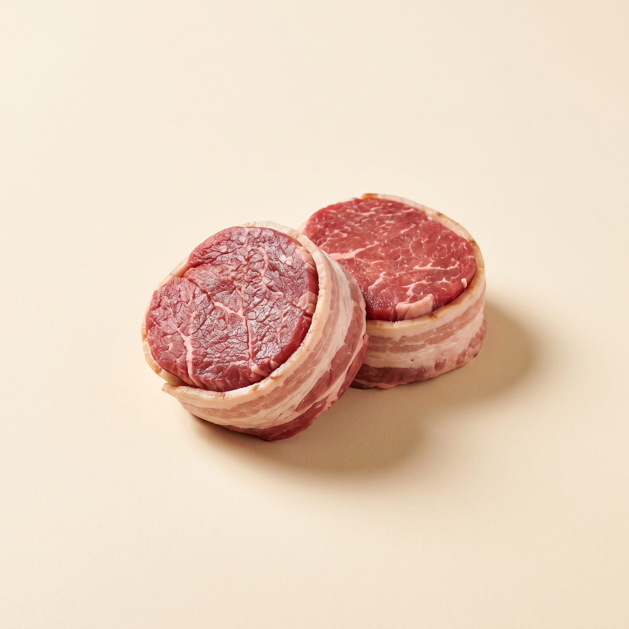 Bacon-wrapped filet mignon medallions