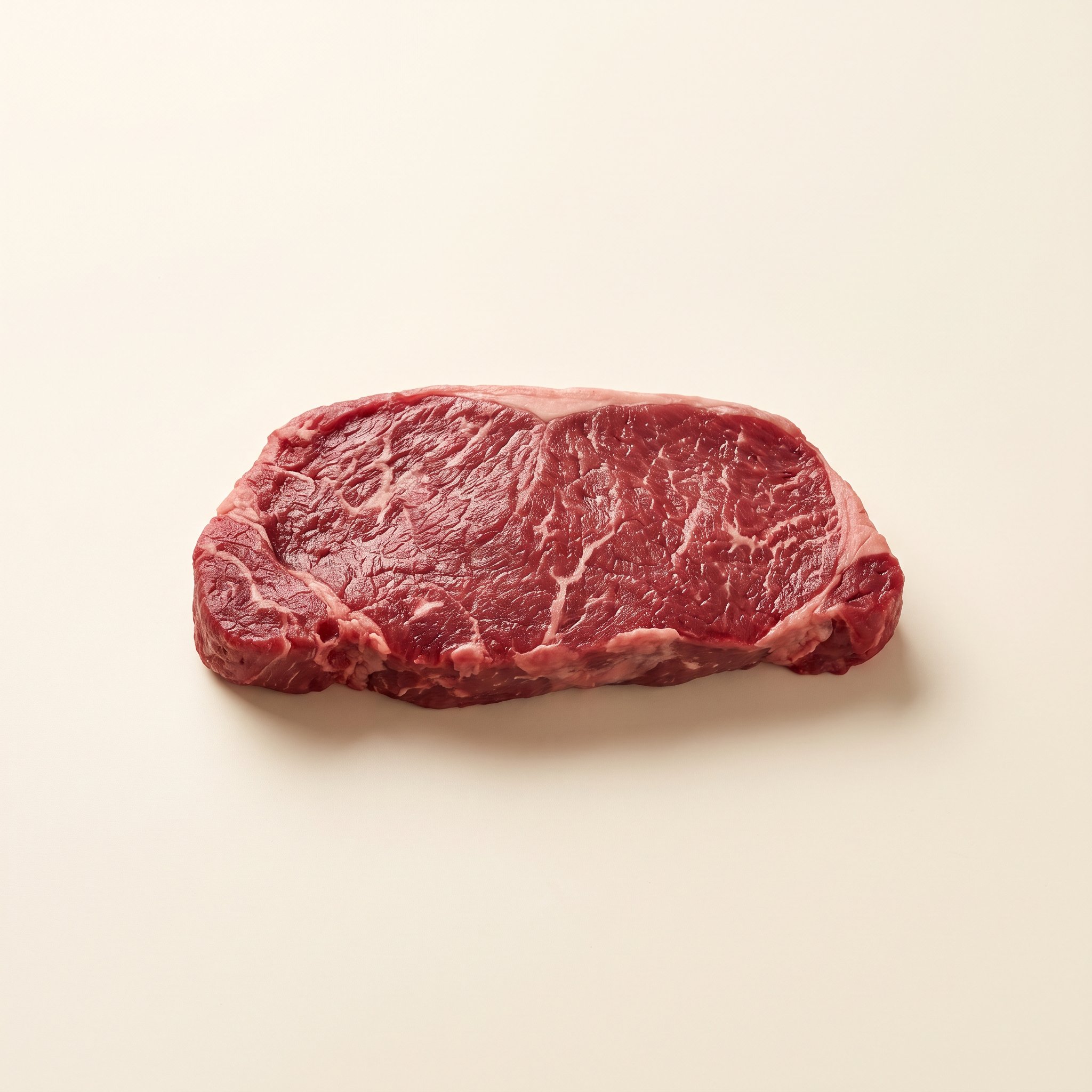 Raw top sirloin steak