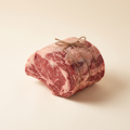 Beef roast tied with butcher twine