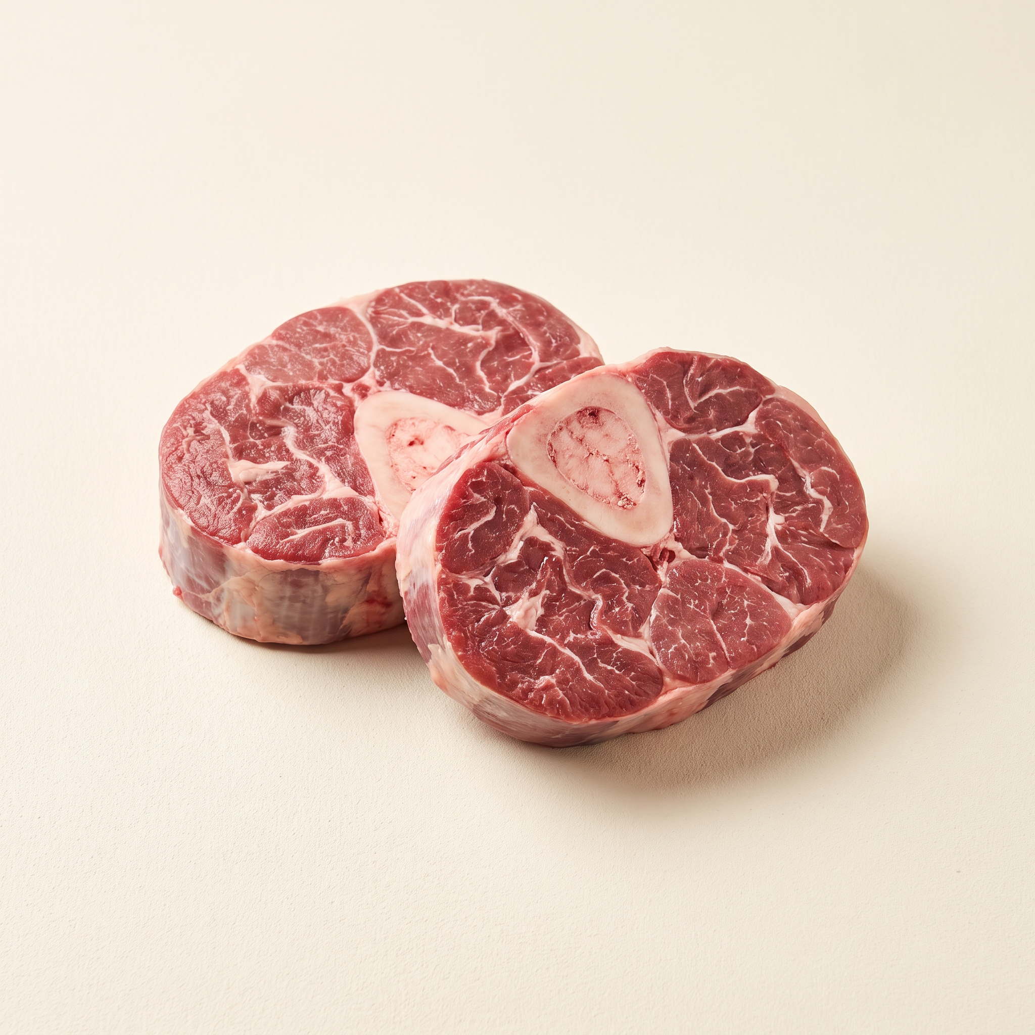 Raw osso buco cross-cut shanks