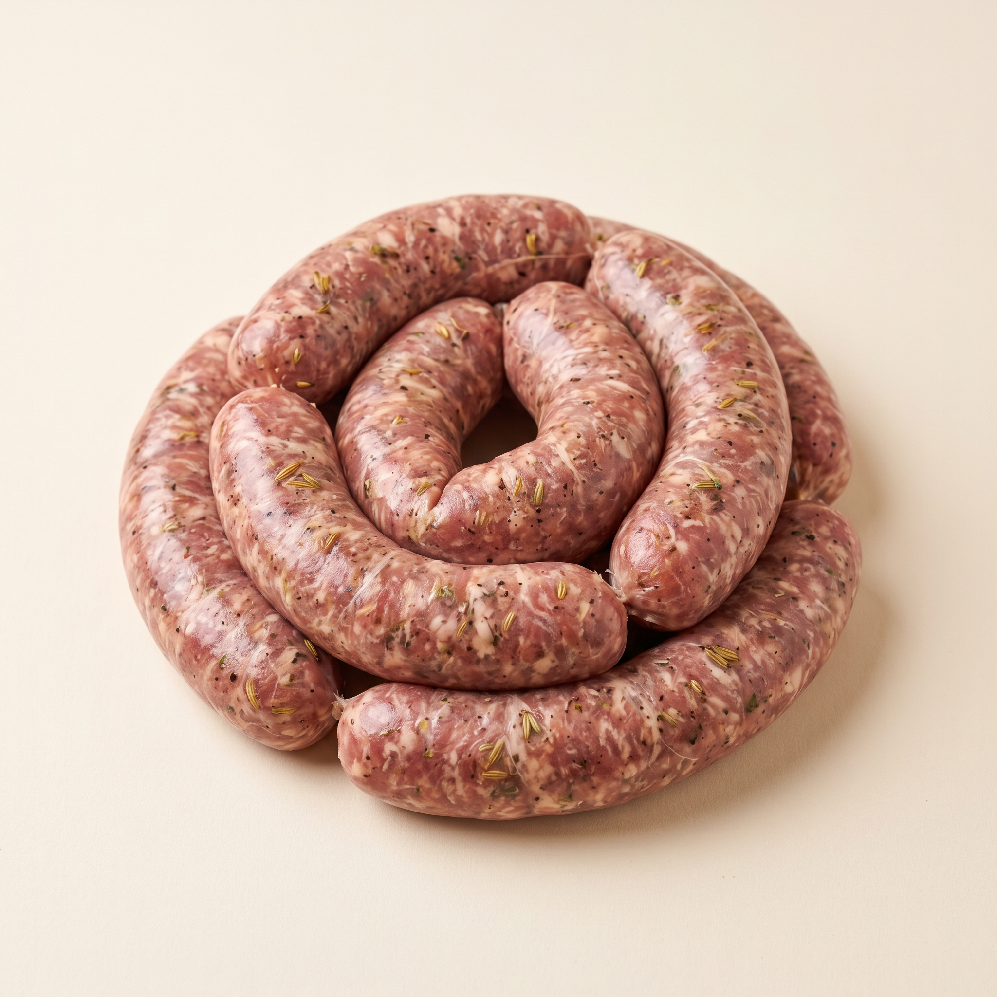 Raw Italian sausages