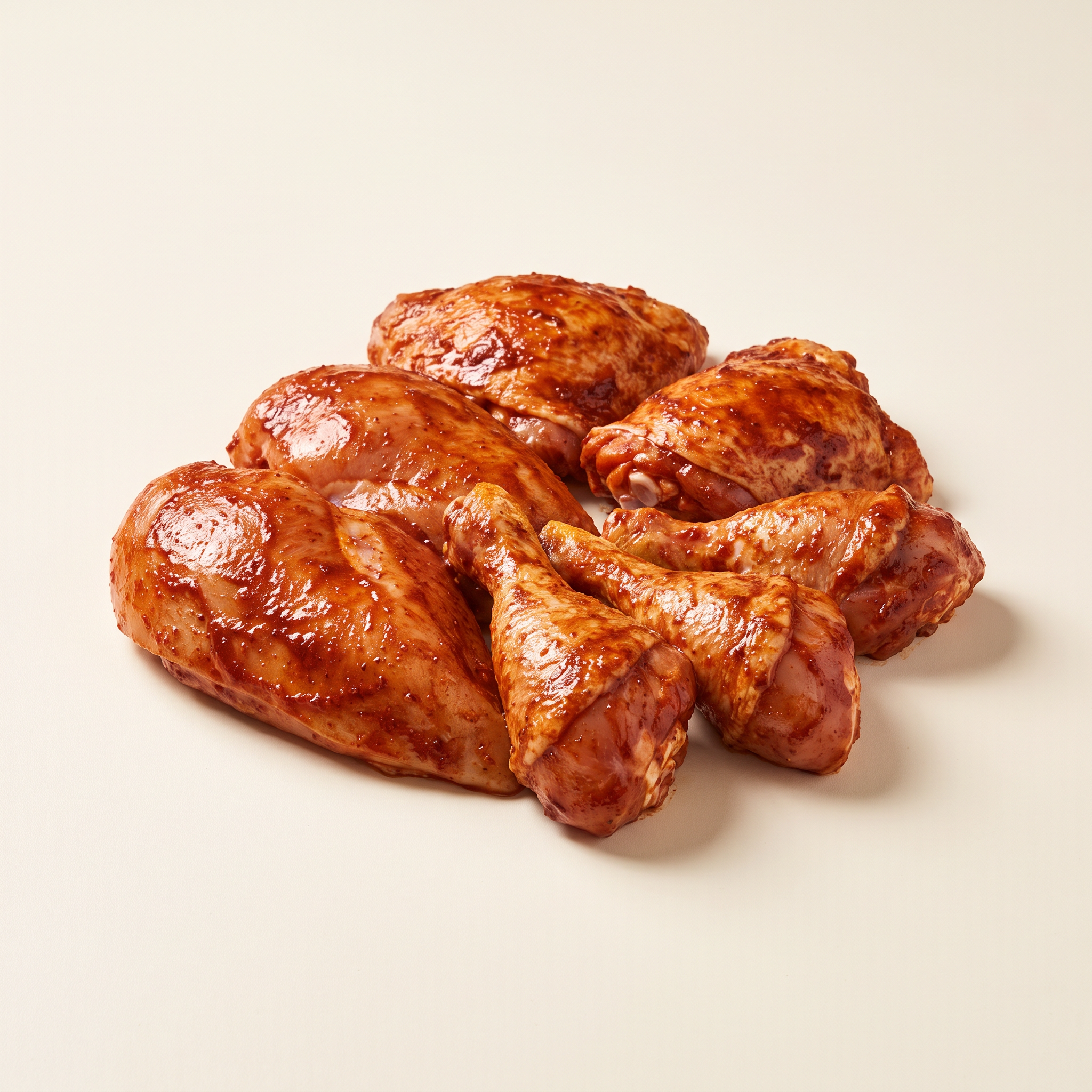 BBQ-marinated chicken