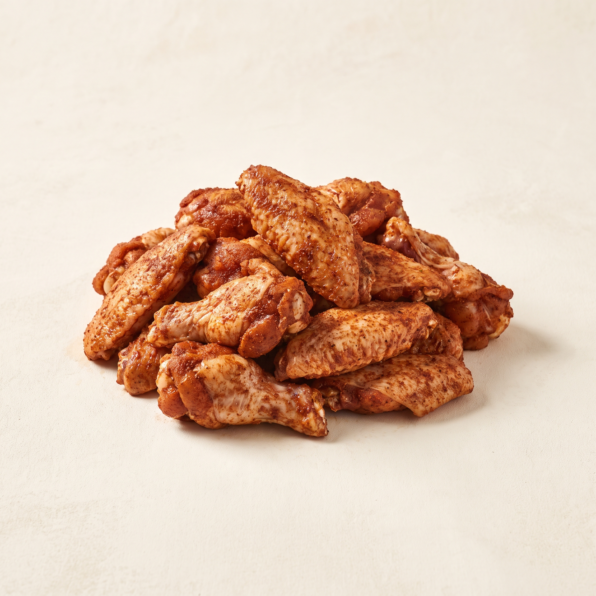 BBQ-seasoned chicken wings