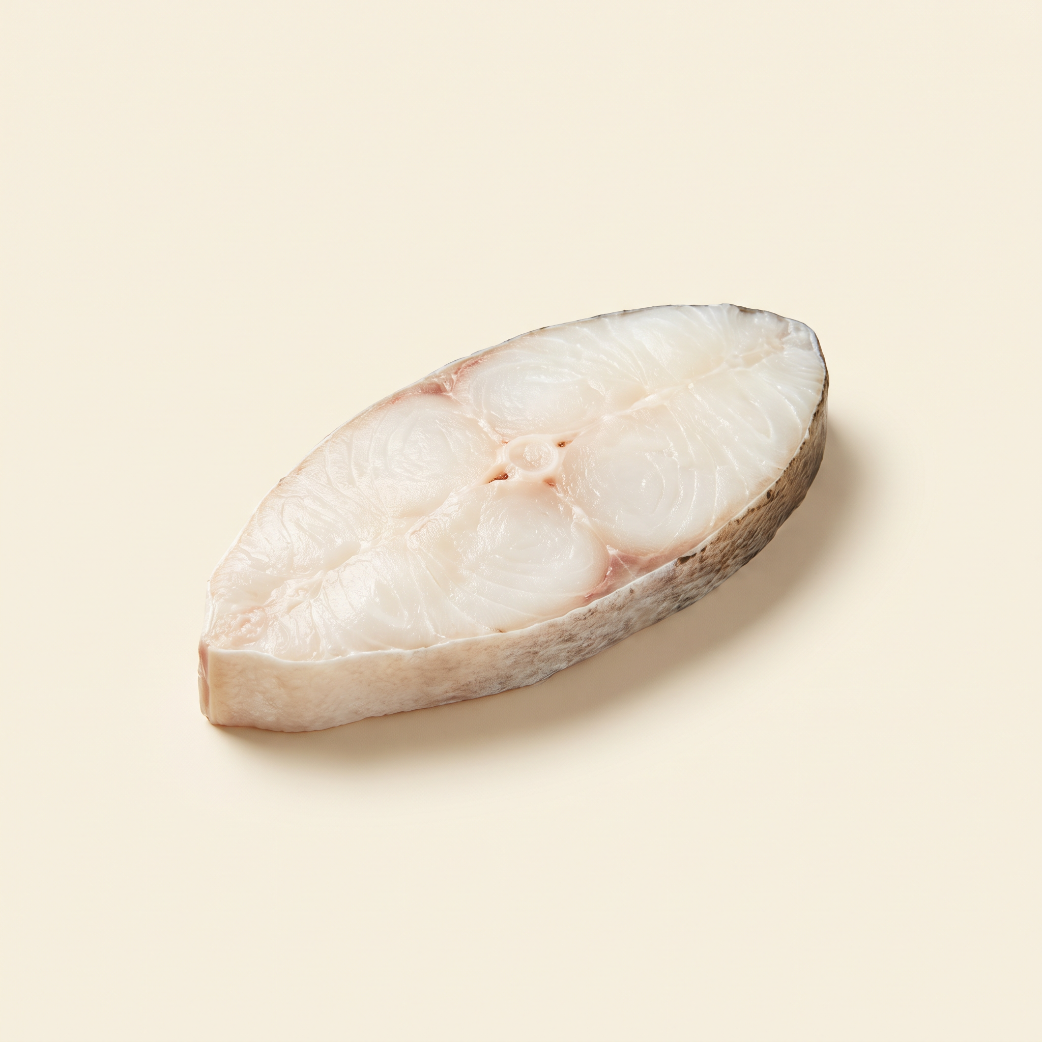 Thick halibut steak