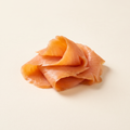 Smoked salmon slices