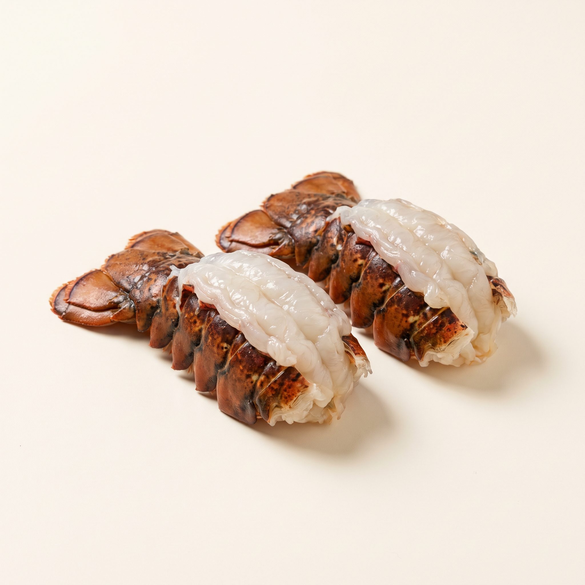 Raw lobster tails
