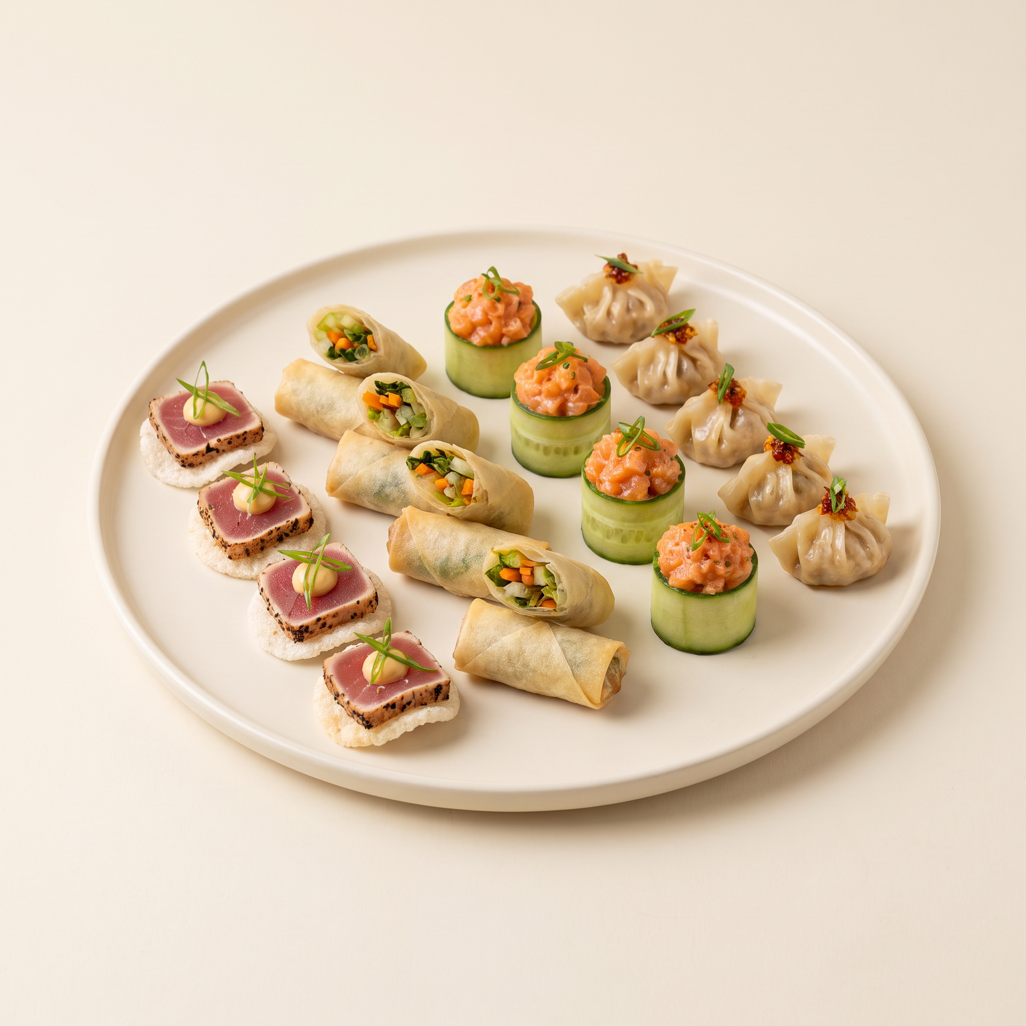 Asian-style canapes