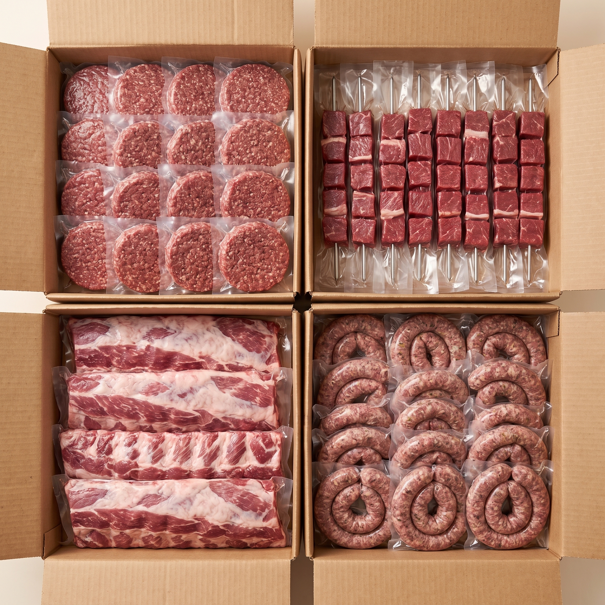 MTL Meats the bbq box bundle — full delivery boxes packed with vacuum-sealed portions