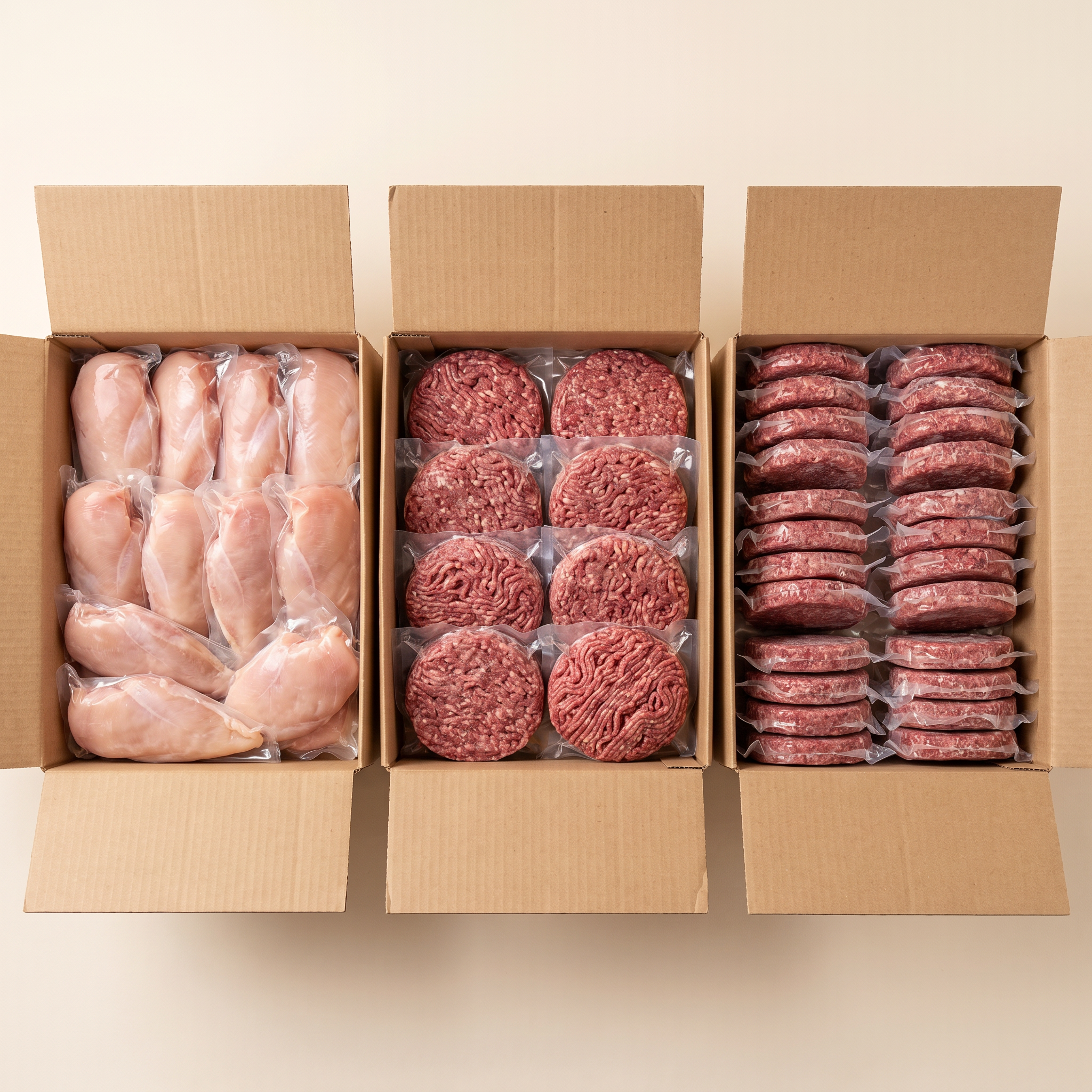 MTL Meats the weeknight box bundle — full delivery boxes packed with vacuum-sealed portions