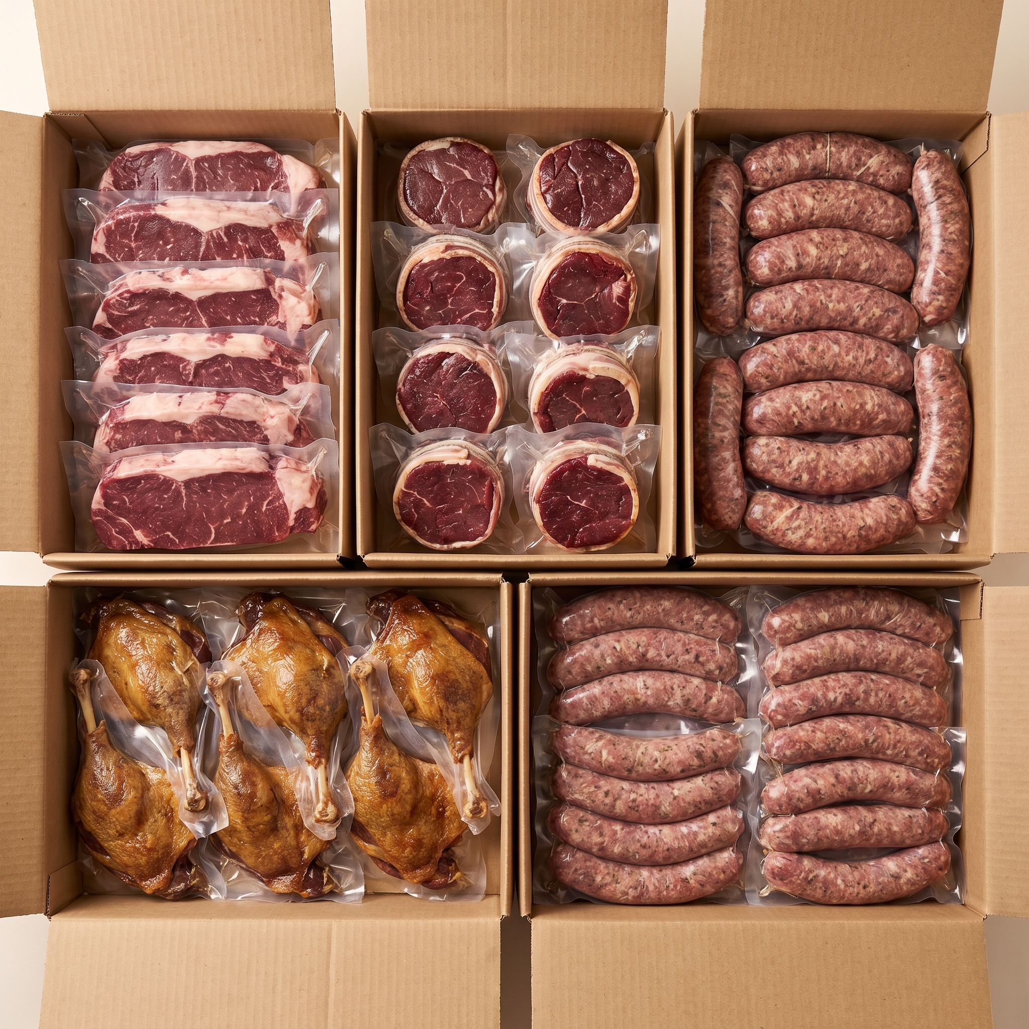 MTL Meats the hunter bundle — full delivery boxes packed with vacuum-sealed portions